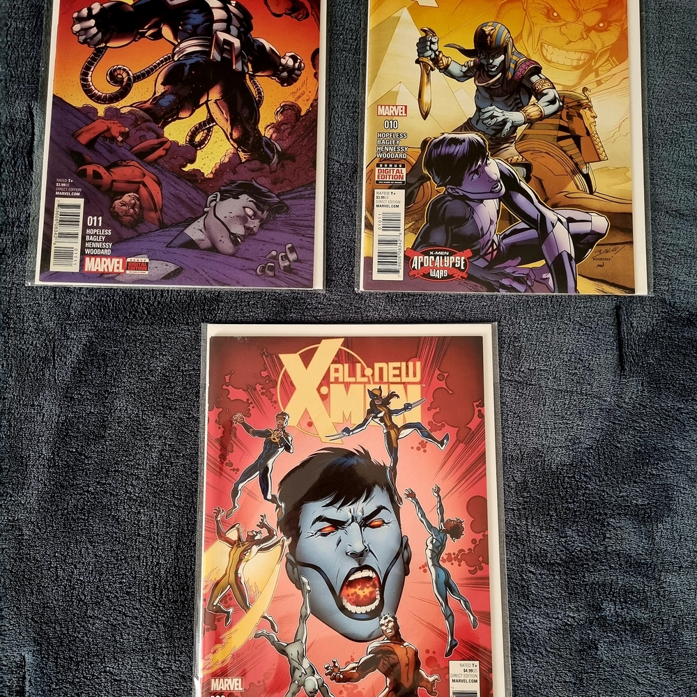 All New X-Men lot # 9 10 11 MINT condition, bagged and boarded
